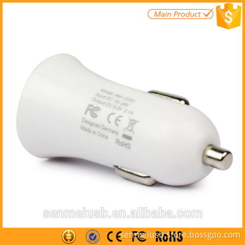 private label oem 2.1a output car charger dual usb